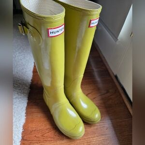 Hunter Green Rain Boots